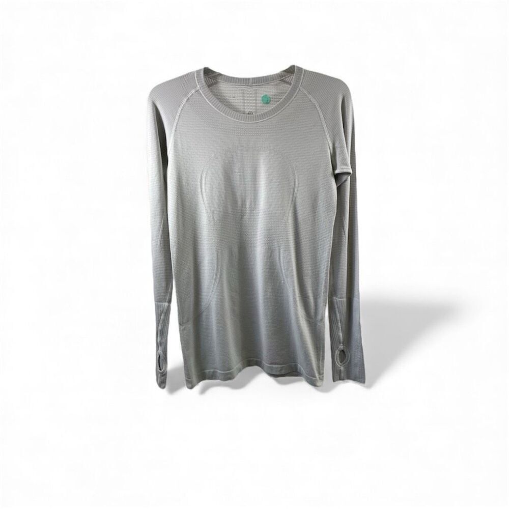 Lululemon Light Gray Long Sleeve Swiftly Tech Size 8